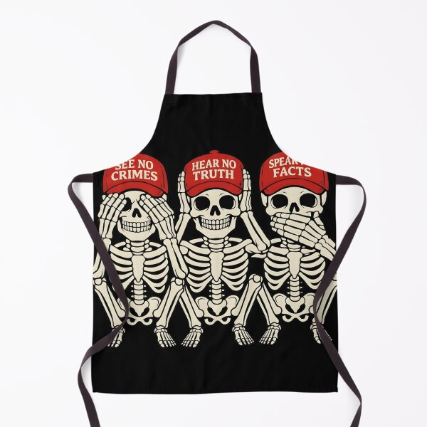 Item preview, See No Crimes Hear No Truth Speak No Facts Skeleton Political Satire designed and sold by haitrieuic96.