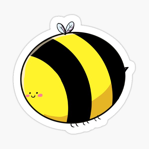 Fat Bumble Bee Sticker