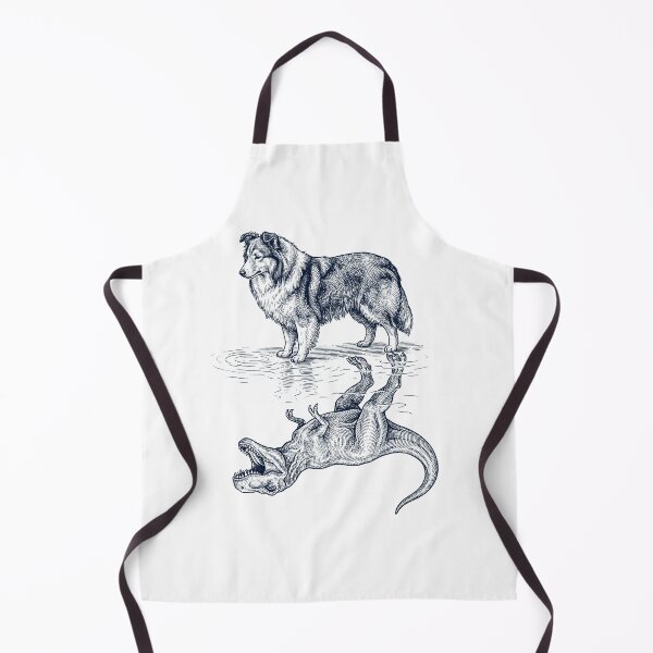 Item preview, Vintage Shetland Sheepdog Reflection T Rex Dinosaur Dog Lover designed and sold by TerryConnells.
