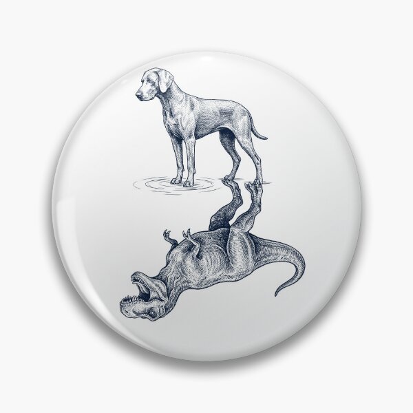 Item preview, Vintage Weimaraner Reflection T Rex Dinosaur Dog Lover designed and sold by TerryConnells.