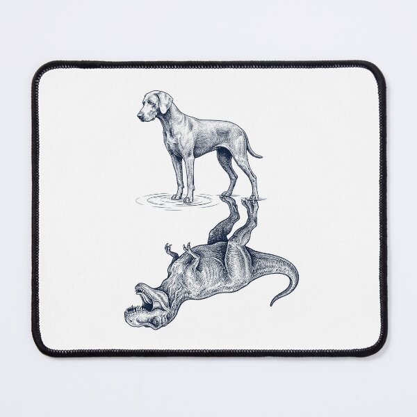 Item preview, Vintage Weimaraner Reflection T Rex Dinosaur Dog Lover designed and sold by TerryConnells.