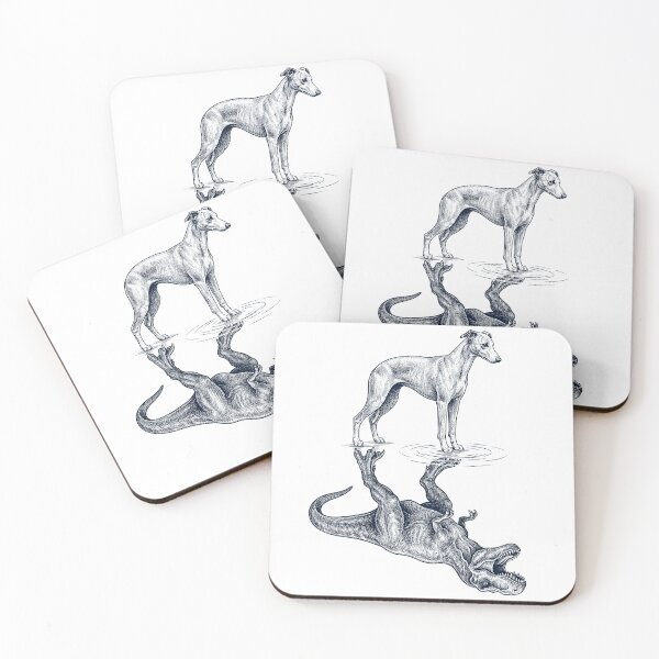 Item preview, Vintage Whippet Reflection T Rex Dinosaur Dog Lover designed and sold by TerryConnells.