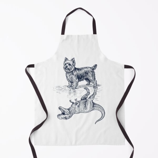 Item preview, Vintage Yorkshire Terrier Reflection T Rex Dinosaur Dog Lover designed and sold by TerryConnells.