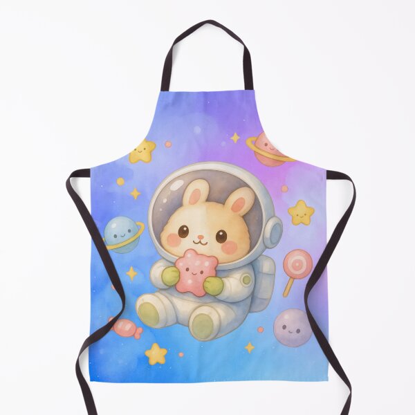 Item preview, Cute Bunny Astronaut – Kawaii Pastel Space Galaxy Art designed and sold by p-frosty-design.