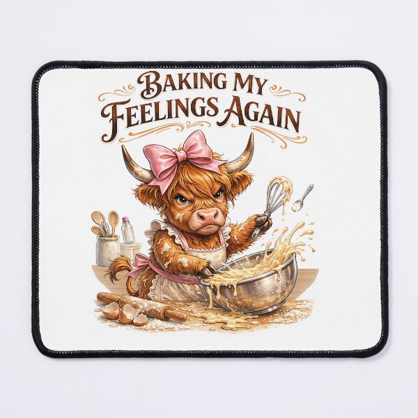 Item preview, Funny Cow | Baking My Feelings Again designed and sold by chicdeboutique.