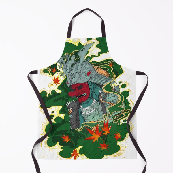 Item preview, Samurai Mask Dragon Leaves Autumn Japanese Art Tattoo Gift designed and sold by CLC54.