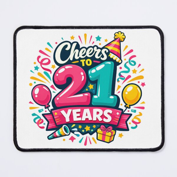Item preview, Cheers to 21 Years – Funny 21st Birthday Milestone Celebration Design designed and sold by rushaib.