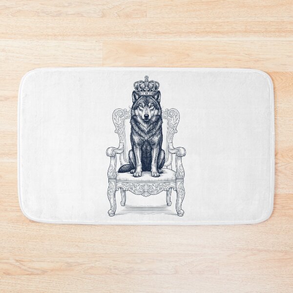 Item preview, Vintage Wolf King Crown Funny Animal Lover designed and sold by DoodleTortle.