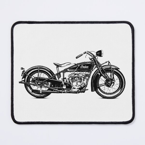 Item preview, Indian Scout 101 1928 Vintage Motorcycle Silhouette Art designed and sold by EdGraphy.