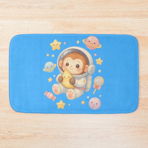 Item preview, Cute Monkey Astronaut – Kawaii Pastel Space Galaxy Art designed and sold by p-frosty-design.