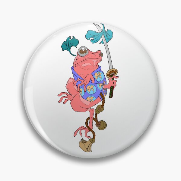 Item preview, Frog Samurai Katana Rose Japanese Art Tattoo Frog Warrior Gift designed and sold by CLC54.