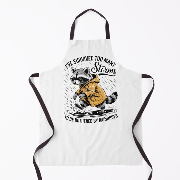 Item preview, Funny Raccoon | I've Survived Too Many Storms To Be Bothered By Raindrops designed and sold by chicdeboutique.