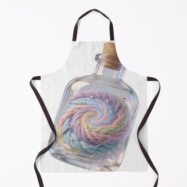 Item preview, Magical Yarn Potion Bottle - Fantasy Crochet Art designed and sold by Retro Mood Co.