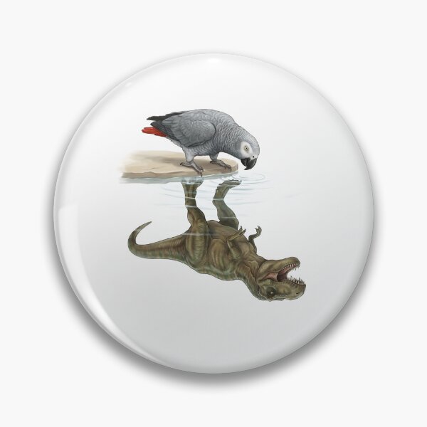 Item preview, Funny African Grey Reflection T Rex Dinosaur Parrot Mom Dad Lover designed and sold by DoodleTortle.