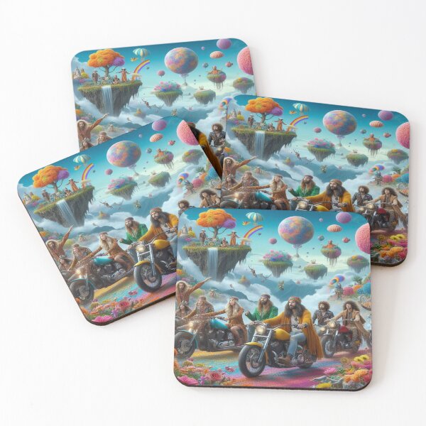 Item preview, Psychedelic Fantasy Ride through Colorful Dreamscapes and Floating Worlds designed and sold by FotoworldEdel.