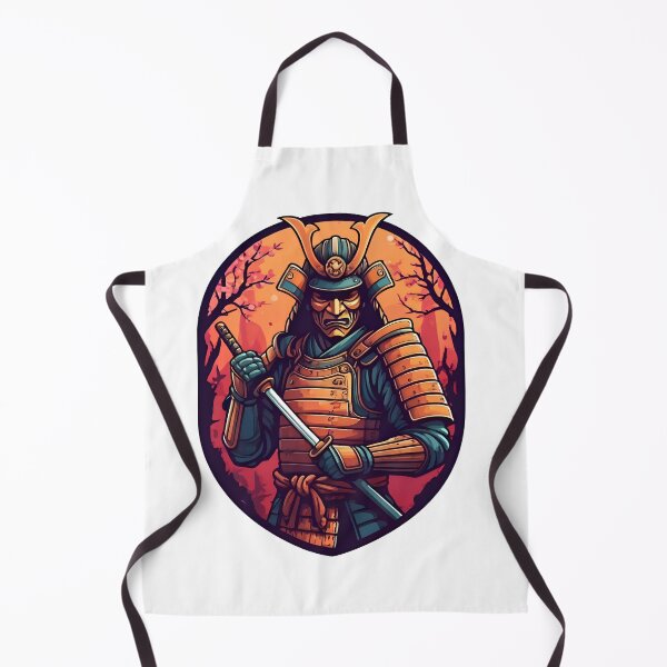 Aperçu de l'œuvre Samouraï Armure Orange Katana Cerisier Coucher Soleil Japonais Cadeau créée et vendue par CLC54.