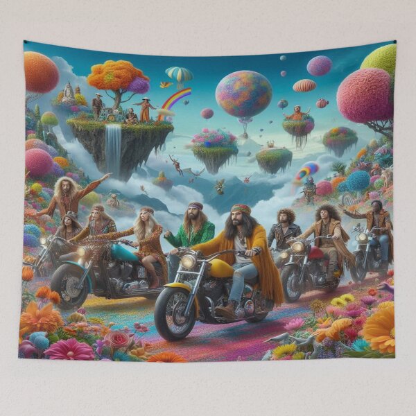 Item preview, Psychedelic Fantasy Ride through Colorful Dreamscapes and Floating Worlds designed and sold by FotoworldEdel.