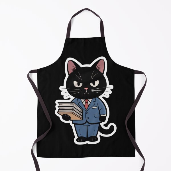 Item preview, Focus Mode Business Cat - Cute Academic Researcher Sticker designed and sold by fotoNoz.