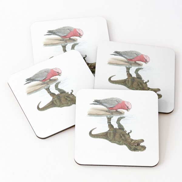 Item preview, Funny Cockatoo Galah Reflection T Rex Dinosaur Parrot Mom Dad Lover designed and sold by DoodleTortle.