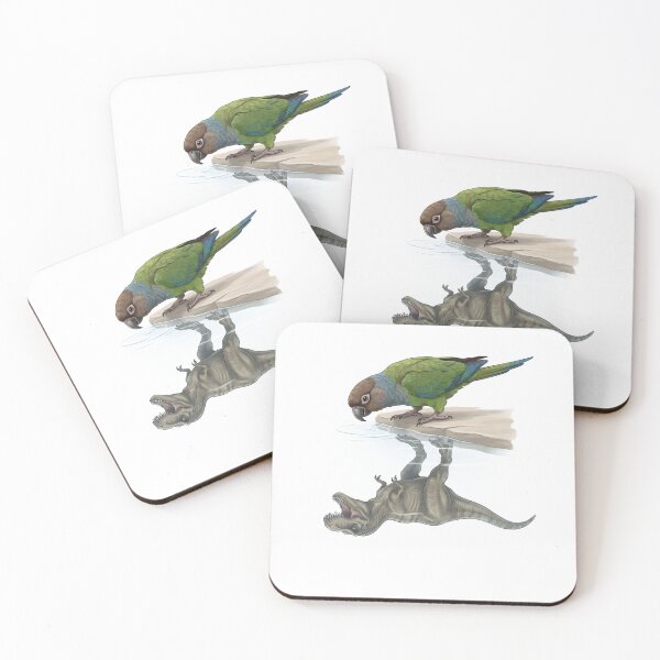 Item preview, Funny Dusky Conure Reflection T Rex Dinosaur Parrot Mom Dad Lover designed and sold by DoodleTortle.