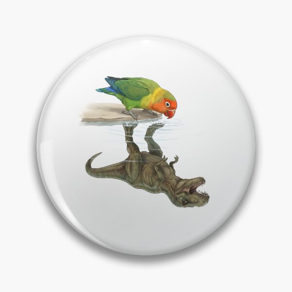Item preview, Funny Fischer's Lovebird Reflection T Rex Dinosaur Parrot Mom Dad Lover designed and sold by DoodleTortle.