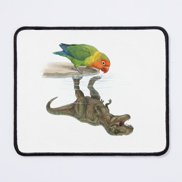 Item preview, Funny Fischer's Lovebird Reflection T Rex Dinosaur Parrot Mom Dad Lover designed and sold by DoodleTortle.