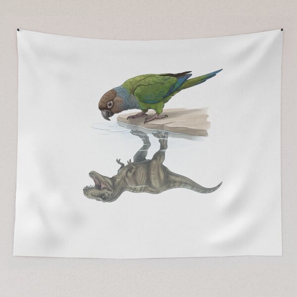 Item preview, Funny Dusky Conure Reflection T Rex Dinosaur Parrot Mom Dad Lover designed and sold by DoodleTortle.