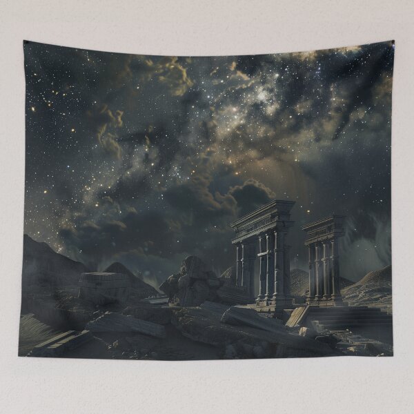 Item preview, Celestial Ruins Night Sky Art designed and sold by QuantumDrift.