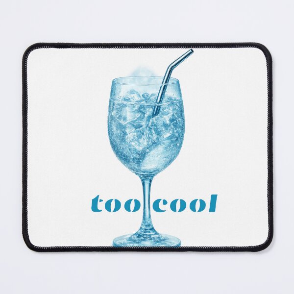 Item preview, Ice Blue Cool Drink Glass – Cold Ice Water Aesthetic designed and sold by IrynaLineArt.