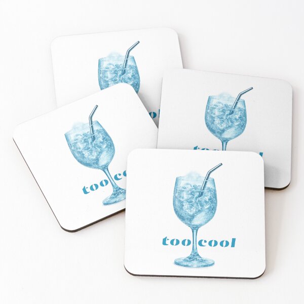 Item preview, Ice Blue Cool Drink Glass – Cold Ice Water Aesthetic designed and sold by IrynaLineArt.