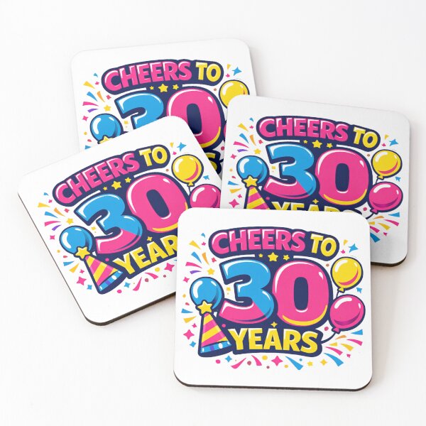 Item preview, Cheers to 30 Years – Funny 30th Birthday Milestone Celebration Design designed and sold by rushaib.