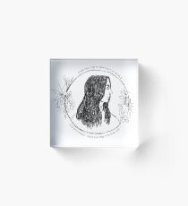 Joan Baez Acrylic Block