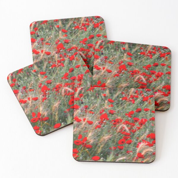 Item preview, Red Poppy Field Art Print – Vibrant Nature Aesthetic designed and sold by onubi.