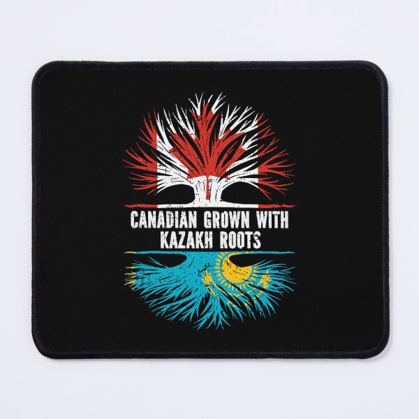 Item preview, Canadian Grown with Kazakh Roots Canada Flag designed and sold by CosmoKitsch.