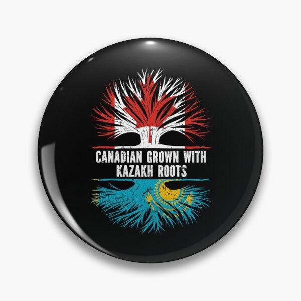 Item preview, Canadian Grown with Kazakh Roots Canada Flag designed and sold by CosmoKitsch.