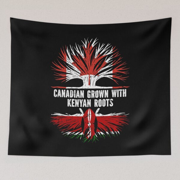 Item preview, Canadian Grown with Kenyan Roots Canada Flag designed and sold by CosmoKitsch.
