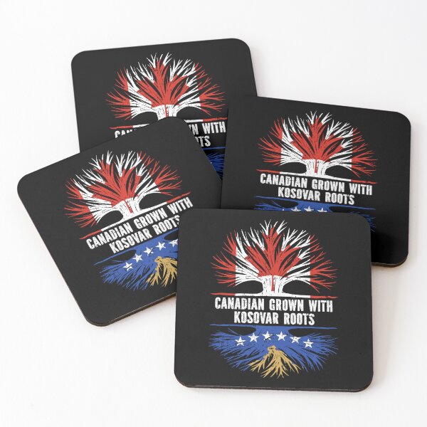 Item preview, Canadian Grown with Kosovar Roots Canada Flag designed and sold by CosmoKitsch.