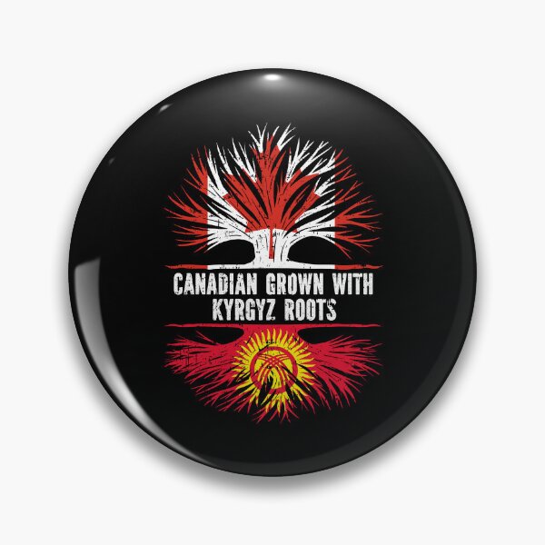 Item preview, Canadian Grown with Kyrgyz Roots Canada Flag designed and sold by CosmoKitsch.