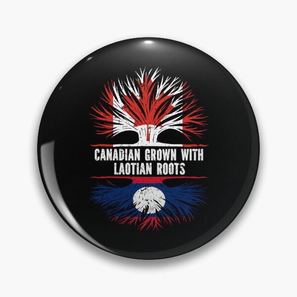 Item preview, Canadian Grown with Laotian Roots Canada Flag designed and sold by CosmoKitsch.