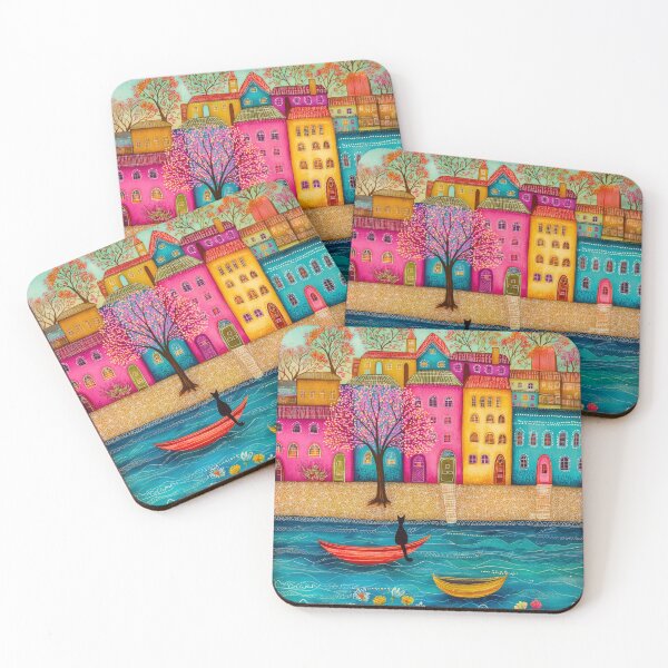 Item preview, Colorful Village by the River designed and sold by Blue Horse Photo Magic.
