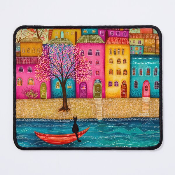 Item preview, Colorful Village by the River designed and sold by Blue Horse Photo Magic.