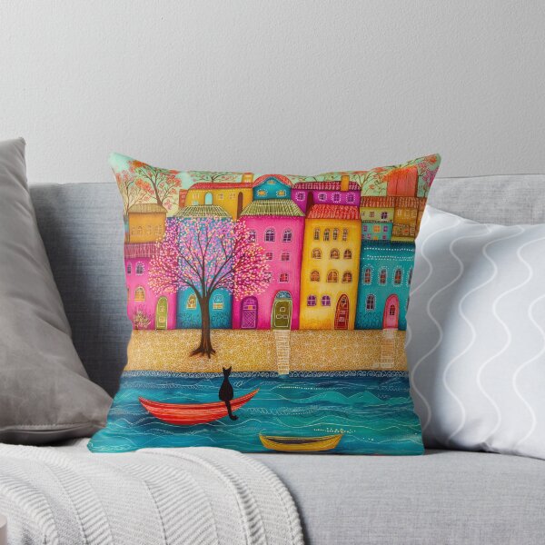 Item preview, Colorful Village by the River designed and sold by Blue Horse Photo Magic.