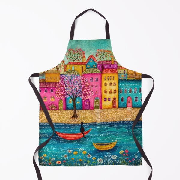 Item preview, Colorful Village by the River designed and sold by Blue Horse Photo Magic.
