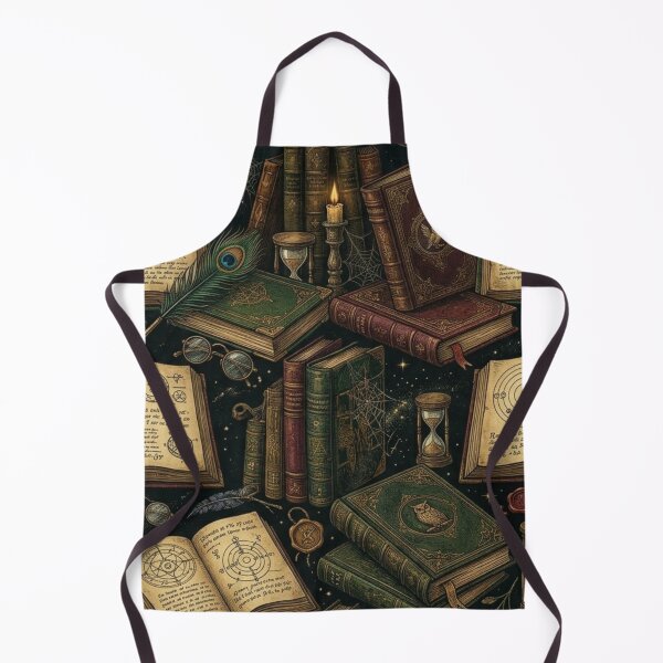 Item preview, Ancient Wizard Spell Books & Celestial Diagrams Dark Academia Pattern designed and sold by InnerwayStudio.