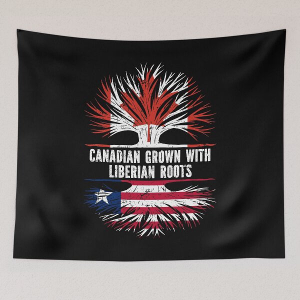 Item preview, Canadian Grown with Liberian Roots Canada Flag designed and sold by CosmoKitsch.