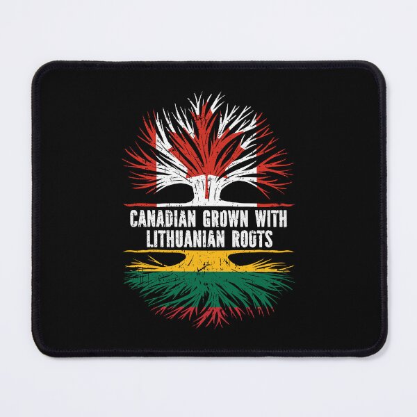Item preview, Canadian Grown with Lithuanian Roots Canada Flag designed and sold by CosmoKitsch.
