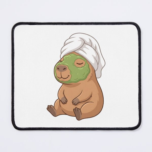 Item preview, Funny Capybara Self-Care Face Mask Spa Towel Chill designed and sold by Kvarny.