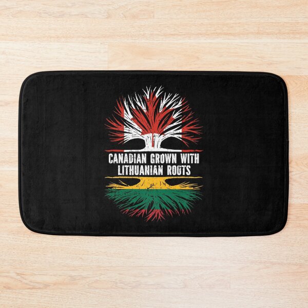 Item preview, Canadian Grown with Lithuanian Roots Canada Flag designed and sold by CosmoKitsch.