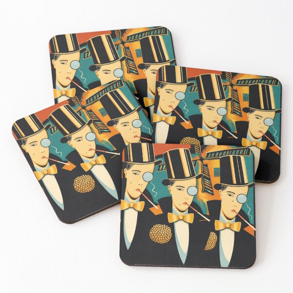 Item preview, Art Deco Vintage Poster Dapper Gentlemen Snobs Design for Retro Art Lovers designed and sold by RickE.