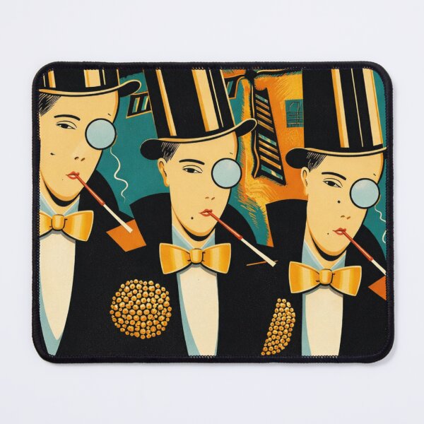 Item preview, Art Deco Vintage Poster Dapper Gentlemen Snobs Design for Retro Art Lovers designed and sold by RickE.